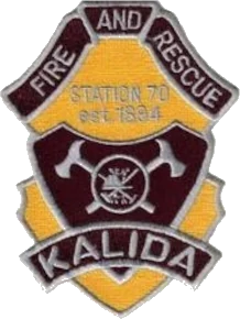 Kalida Fire and Rescue Station 70 patch, established 1894